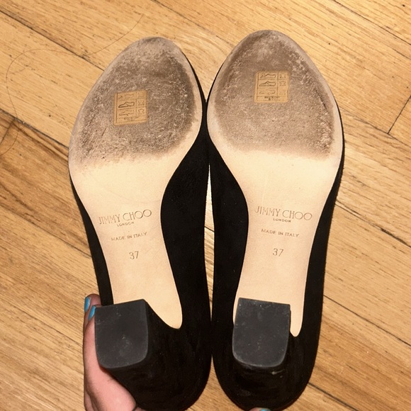 AUTHENTIC JIMMY CHOO BLACK HEELS - Picture 3 of 3